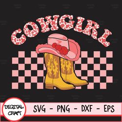valentines day svg cowgirl boots svg faux sequins hearts western shirt design cute girly
