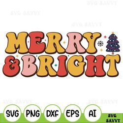 merry and bright svg, merry and bright sublimation png, farmhouse christmas svg, merry and bright cut cutting file