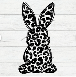 leopard print bunny svg, png, bunny svg, bunny png, easter svg, easter png, bunny, easter bunny,rabbit,leopard,easter,su
