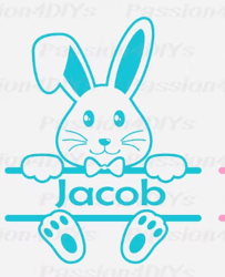easter bunny svg, easter svg, bunny split svg / bunny face svg, cute bunny boy & girl shirt cutting files for cricut sil
