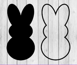 easter peeps svg, bundle of 2, digital download, svg, jpeg, png, dxf, eps, ai, pdf, easter day, bunny, marshmallow, silh