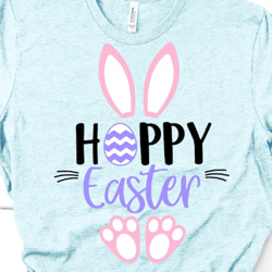 hoppy easter svg, cute easter bunny, happy easter svg, kids easter svg, funny easter, girl easter shirt svg file for & p