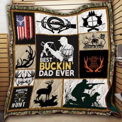 hunting dad quilt th697 block of gear