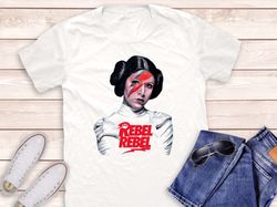 princess leia rebel david bowie shirt, princess leia , movie , star wars , scream movie shirt, scary movie shirt