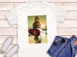 chewbacca surfing shirt, chewbacca , galaxy's edge , star wars , movie , scream movie shirt, scary movie shirt