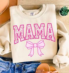 coquette mama design, mama png, pink mama png, soft girl era png, pink bow, aesthetic, social club png, coquette shirt