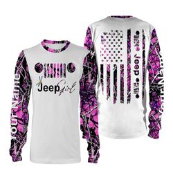 beautiful jeep girl pink muddy camo custom all over print shirts for jeep women and ladies &8211 iph2560