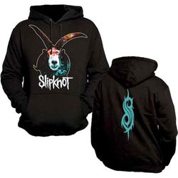 slipknot-graphic goat-black hooded sweatshirt