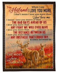 to my future husband from wife hunting fleece blanket | adult 60&21580 inch | youth 45&21560 inch | colorful | bk7013