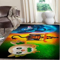 pokemon area rug, gaming floor decor rb7a8e7e5642