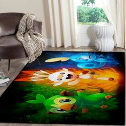pokemon area rug, gaming floor decor rb7a8e7e5635