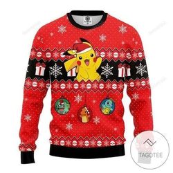 pikachu pokemon merry chirstmas sweater kv