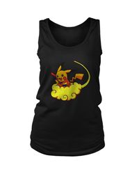 pikachu pokemon dragon ball z women&8217s tank top
