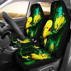 pikachu pokemon cute car seat covers 2