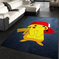 pikachu pokemon anime movies ii area rug living room rug home decor floor decor n98