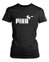 pika pokemon pikachu parody women&8217s t-shirt