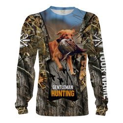pheasant hunting with dog labrador hunting custom name 3d full printing shirts, hooodie personalized hunting gifts chipt