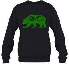 papa bear hunting papa family crewneck sweatshirt