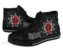 slipknot sneakers rock band high top shoes fan gift high top shoes va95