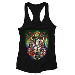 rick and morty buckle up racerback tank top