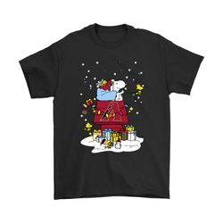 arizona diamondbacks santa snoopy brings christmas to town shirts
