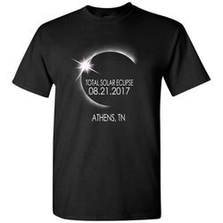 athens,tennessee solar eclipse august 21 2017 t shirt