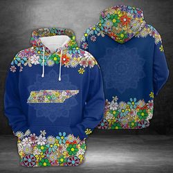 awesome tennessee flower h25514 &8211 all over print unisex hoodie