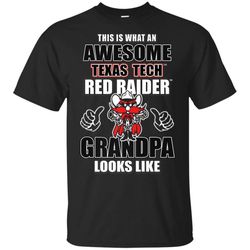 awesome texas tech red raiders grandpa looks like t-shirt