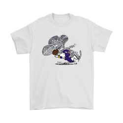 baltimore ravens snoopy plays the football game shirts