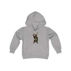 beware of boston bear youth hoodie