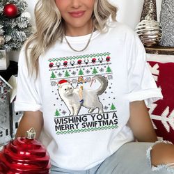 taylor swifties ugly christmas shirt, wishing you a merry swiftmas ugly shirt, ugly merry christmas shirt, swiftmas