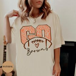 go cleveland football shirt, cleveland football, ohio sports shirt, cleveland ohio shirt, football shirt, fall oversized