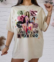 olivia rodrigo unisex tshirt, olivia r 2024 world tour guts t-shirt