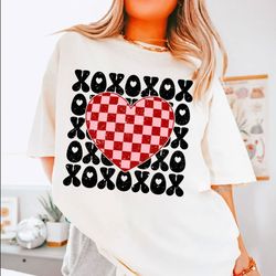 xoxo shirt, xoxo valentines shirt, valentine shirt, valentines day shirt, retro valentine shirt