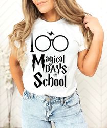 magic 100 days of school shirt, 100 days of school shirt, 100 days magical of school shirt, teacher 100 days magical