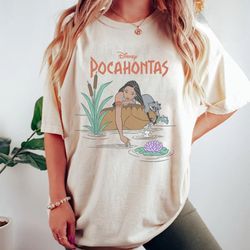 cute disney pocahontas meeko afternoon dreaming shirt, wdw magic kingdom holiday unisex t-shirt family birthday gift