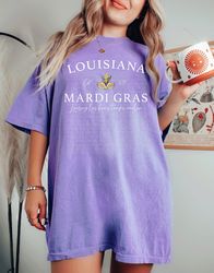 louisiana mardi gras shirt, new mardi gras design for 2024, unisex mardi gras tee