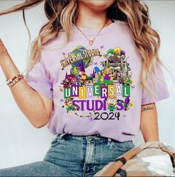 universal studios mardi gras 2024 shirt, disney mardi gras shirts, universal studios matching trip 2024 shirt,