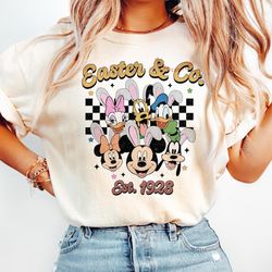 easter & co shirt, mickey and friends easter shirt, easter shirt, cute easter shirt, happy easter shirt