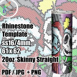 Rhinestone Tumbler Pattern /nightmare Before Christmas Bling Tumbler Template / Tumbler Wrap 9.6 X 8.5 Inc / undefined undefined - 226