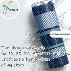 denim rhinestone tumbler pattern  for 30 oz / ss20 bling tumbler wrap / 52 x 57 stones - 270