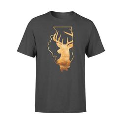 illinois deer hunting &8211 perfect hunting gift &8211 hunting season &8211 deer hunter t-shirt &8211 nqs119