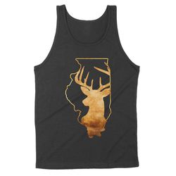 illinois deer hunting &8211 perfect hunting gift &8211 hunting season &8211 deer hunter tank top &8211 nqs119