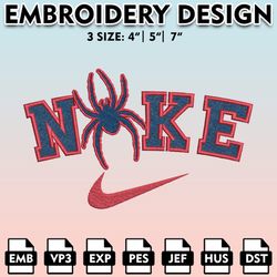 nike richmond spiders machine embroidery files, embroidery designs, ncaa embroidery files, digital download
