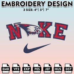 nike southern indiana screaming eagles machine embroidery files, embroidery designs, ncaa embroidery files