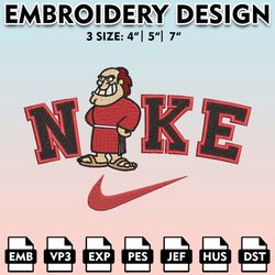 nike st. francis red flash machine embroidery files, embroidery designs, ncaa embroidery files, digital download