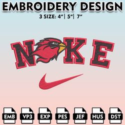 nike lamar cardinals machine embroidery files, embroidery designs, ncaa lamar cardina embroidery files, digital download