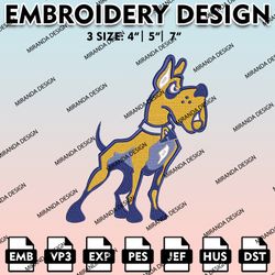 ualbany great danes embroidery files, embroidery designs, ncaa embroidery files, digital download..