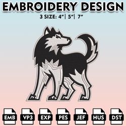 northern illinois huskies embroidery files, embroidery designs, ncaa embroidery files, digital download..