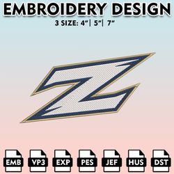 akron zips embroidery files, embroidery designs, ncaa embroidery files, digital download.....
